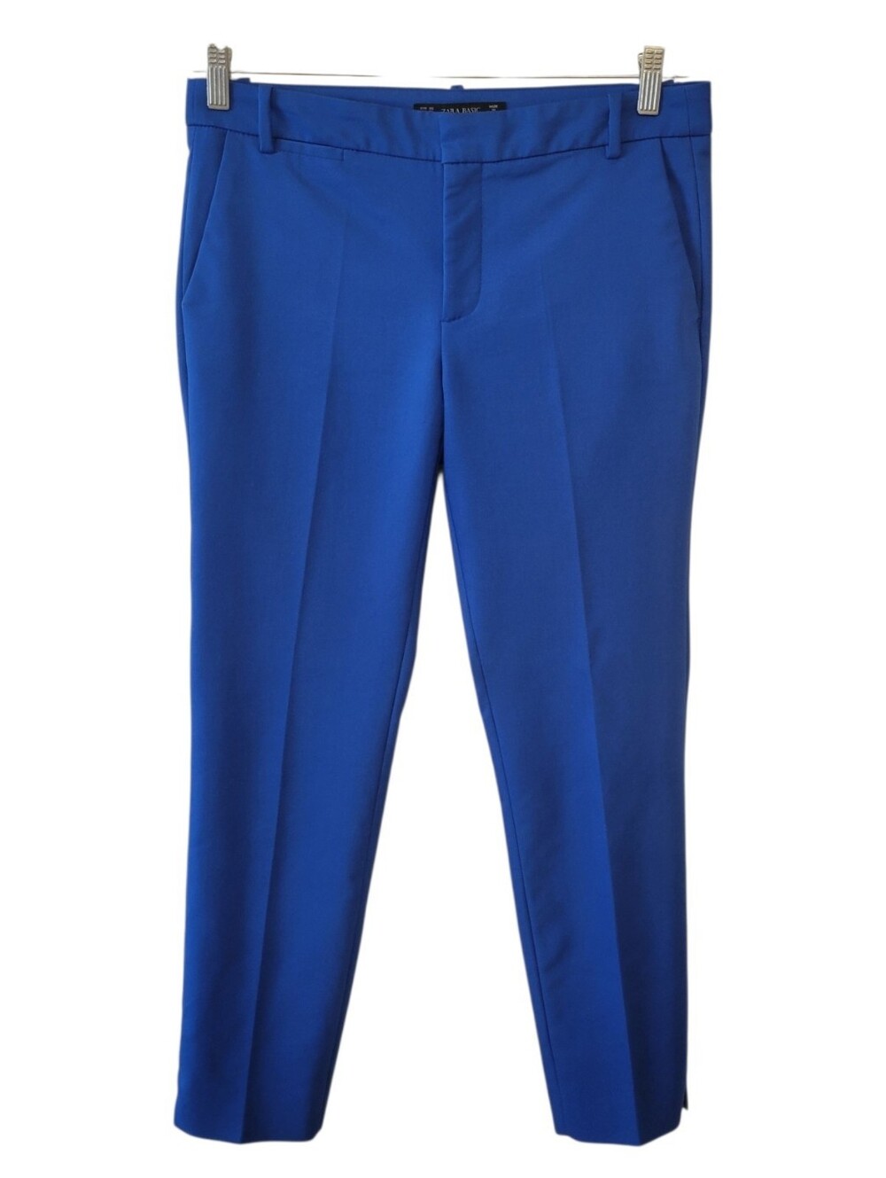 Zara Cobalt Blue Pleated Ankle Trouser Pants Size 6